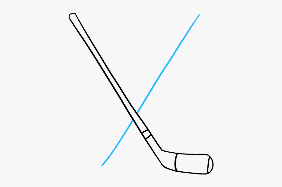 How To Draw Hockey Sticks - Draw A Hockey Stick, Transparent Clipart