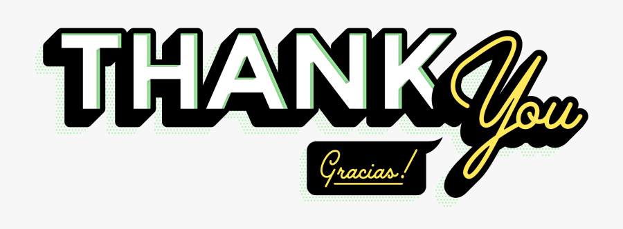 Thank You Gracias, Transparent Clipart