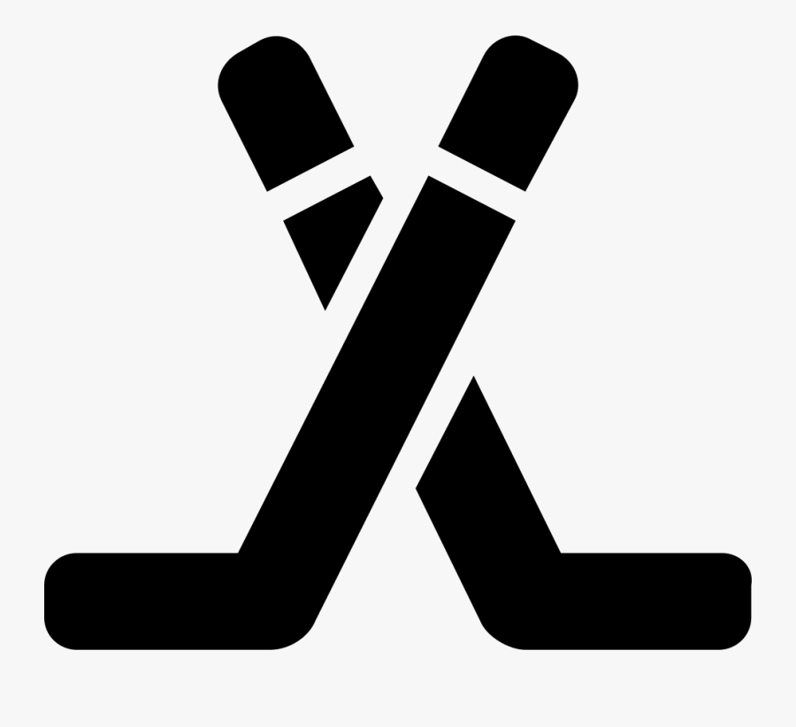 Hockey Sticks Cross - Cross Of Hockey Sticks, Transparent Clipart