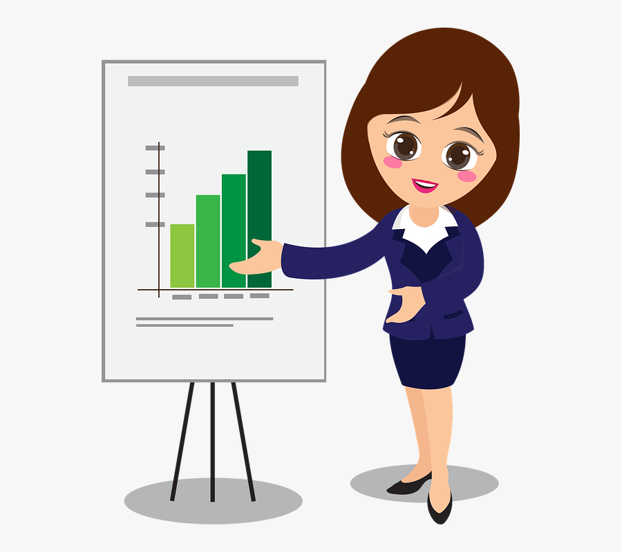 Officer, Chart, Present, Girl, Task - First Language Second Language, Transparent Clipart