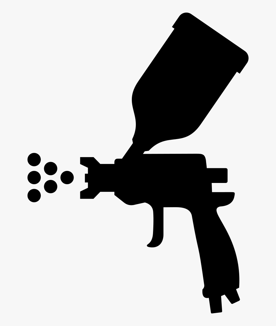 Sheet Metal Spray Painting - Spray Gun Png Icon, Transparent Clipart