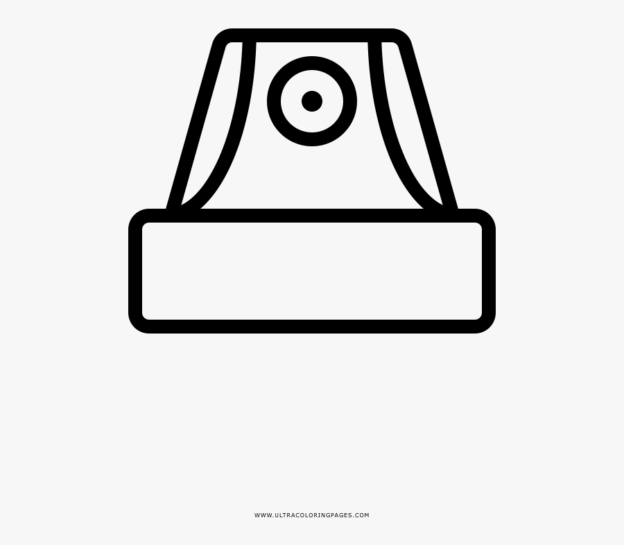 Spray Paint Cap Coloring Page - Line Art, Transparent Clipart