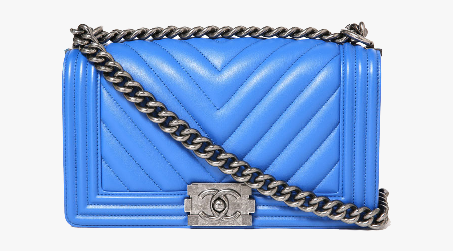 Blue Shoulder Fashion Chain Perfume Bag Handbag Clipart - Wallet, Transparent Clipart