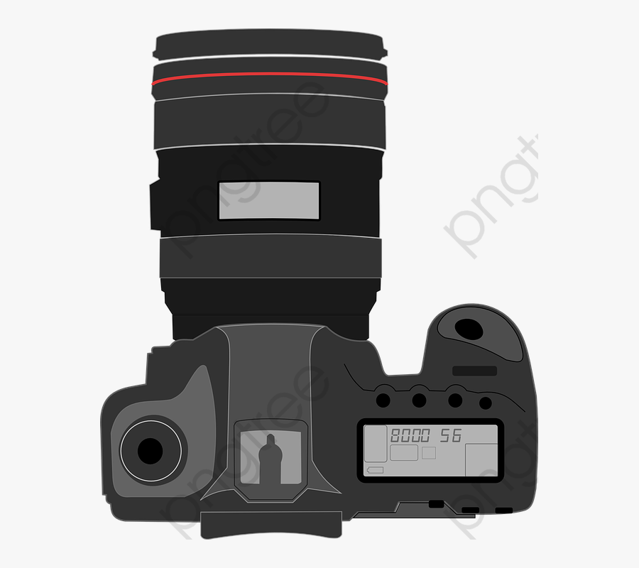 Shoulder Screen Canon Slr - Camera Top View Png, Transparent Clipart