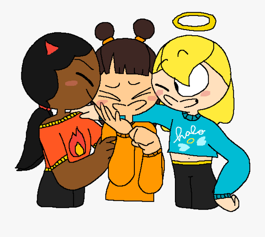 Shoulder Angel And Devil, Transparent Clipart