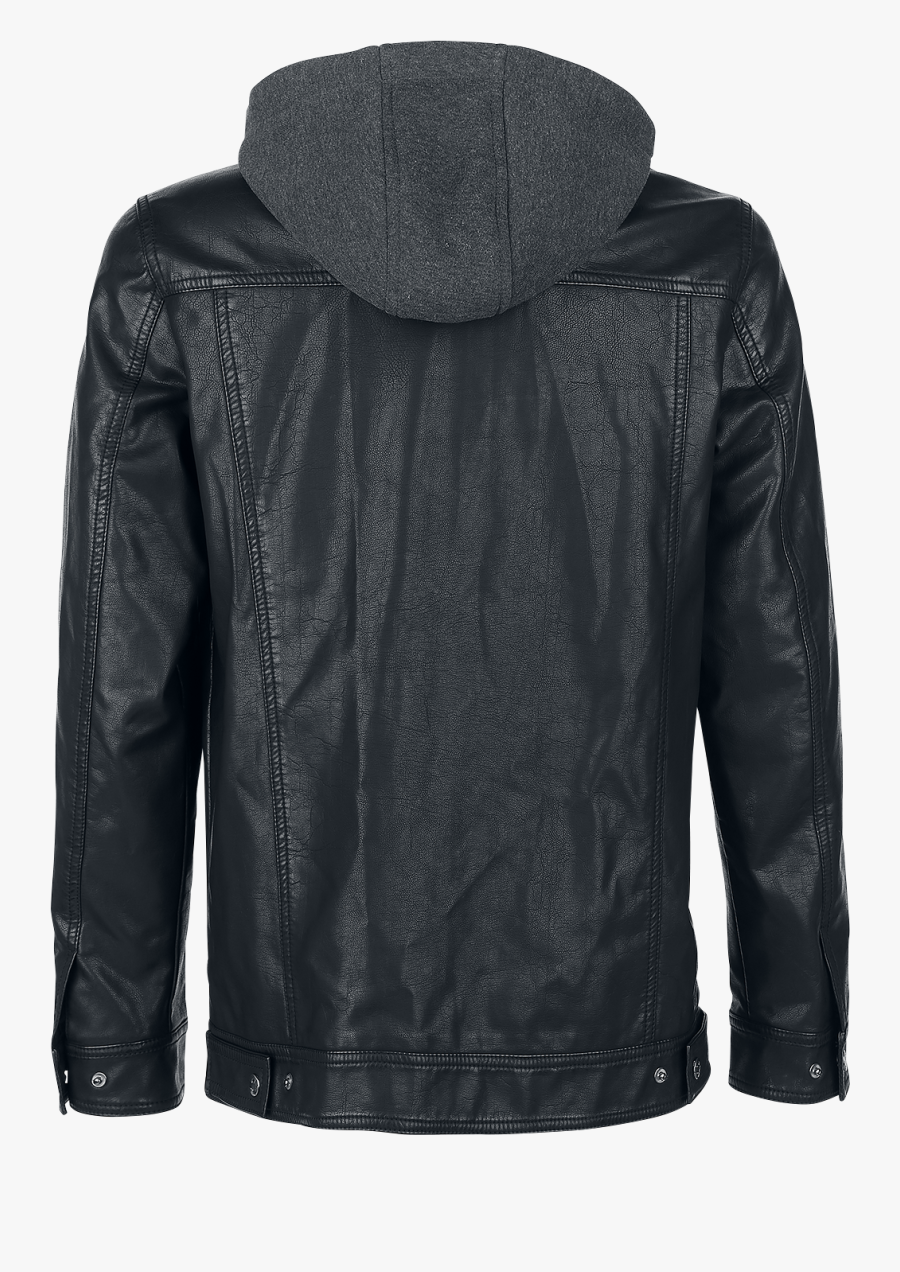 Leather Jacket Hoodie Shell Jacket - Leather Jacket, Transparent Clipart