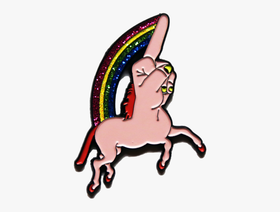 Fuck You-nicorn - Fuck You Unicorn Pin, Transparent Clipart