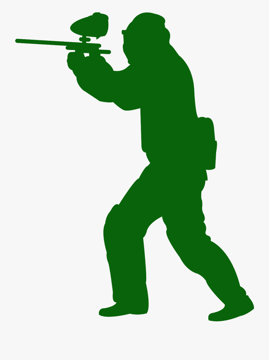 Silhueta Paintball, Transparent Clipart