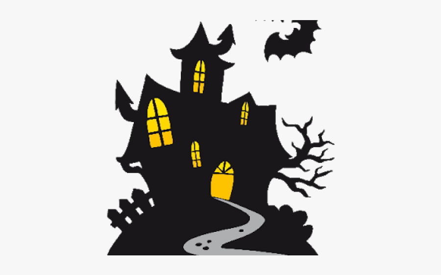 Haunted Clipart Haunted Mansion - Halloween Drawings Haunted House