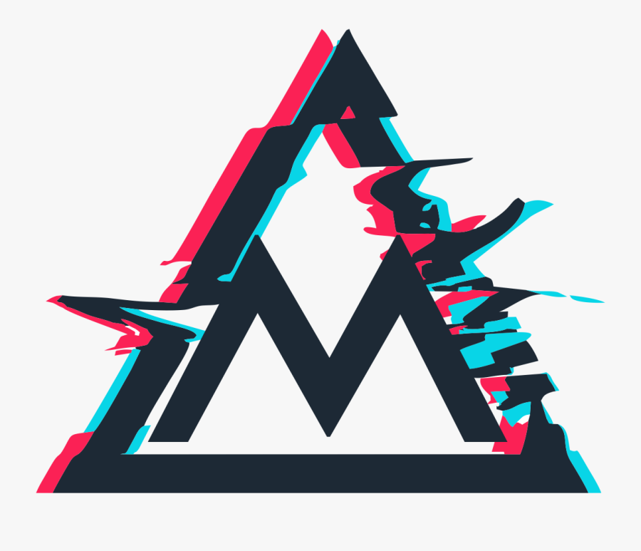 Triangulo Glitch, Transparent Clipart