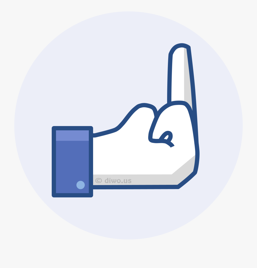 Fuck Off, Like Or Dislike - Fuck You Sign Facebook, Transparent Clipart