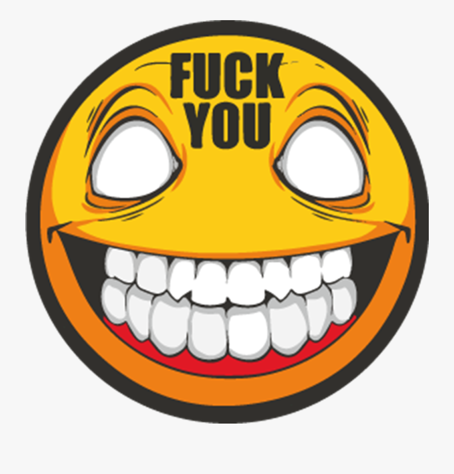 Fuck You Smiley, Transparent Clipart