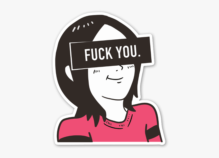 Shower Fucked Sticker - Fuck Sticker Png, Transparent Clipart
