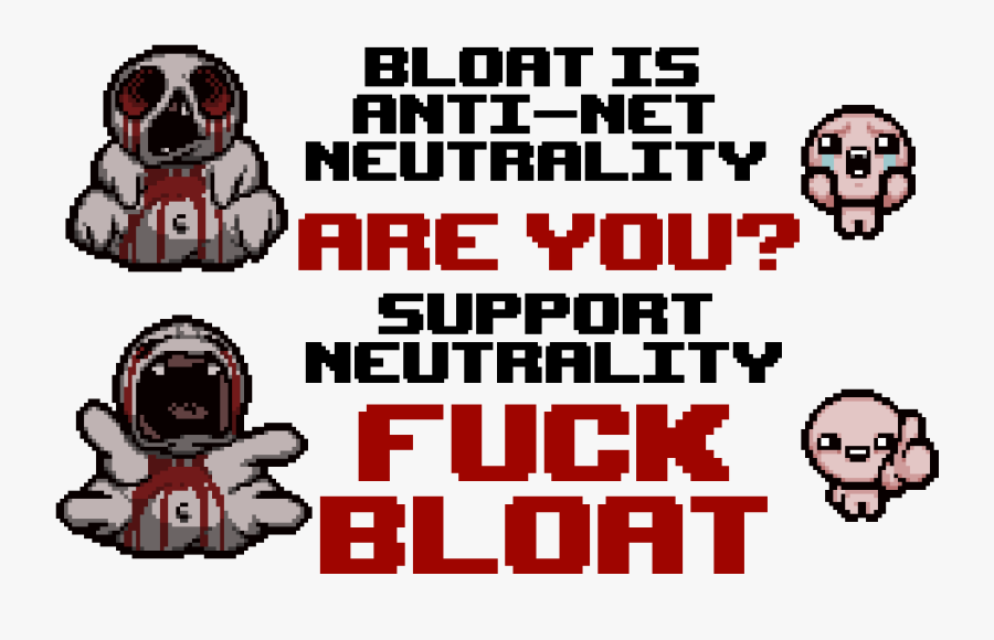 Fuck Bloat, Transparent Clipart