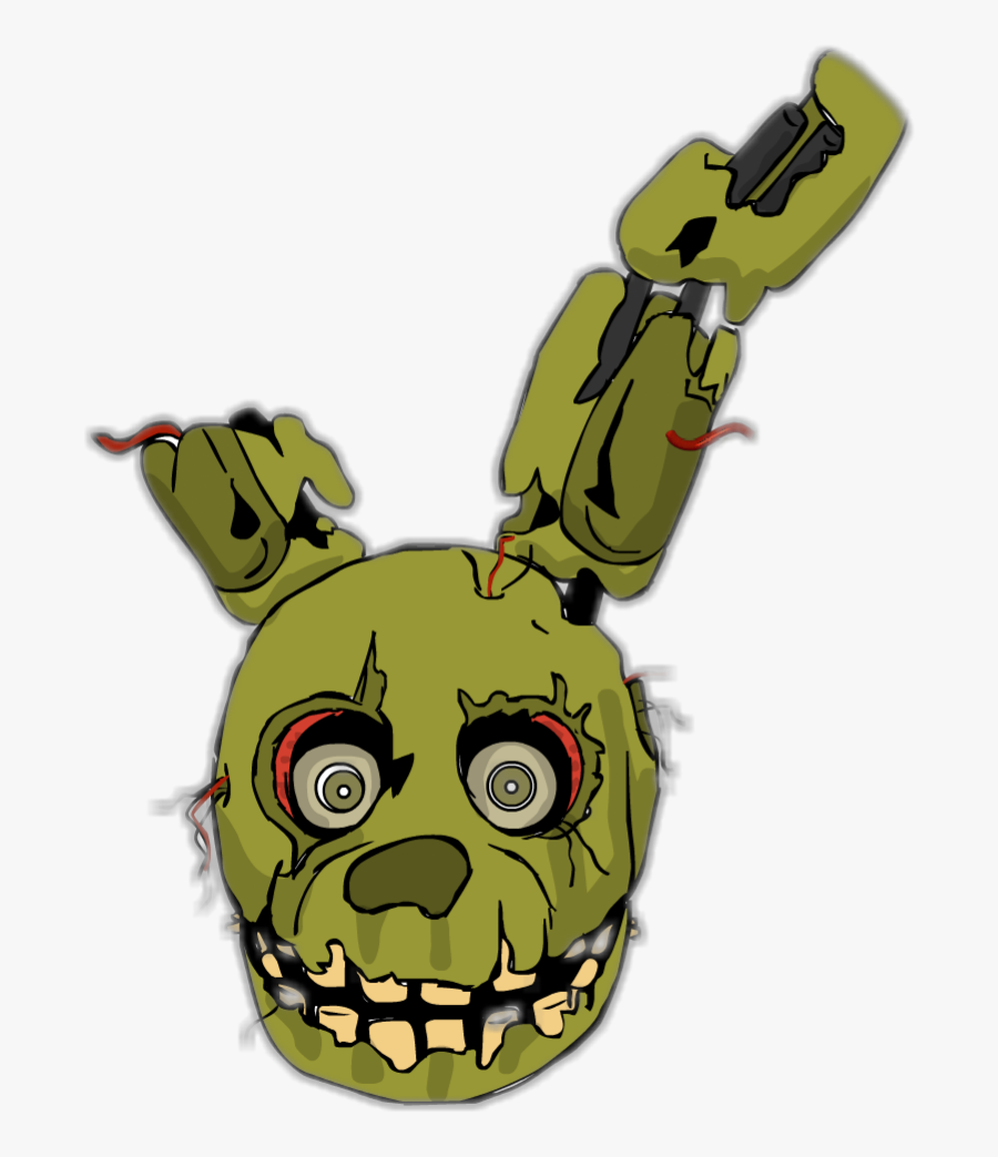 Five Nights At Freddy's Springtrap Head, Transparent Clipart