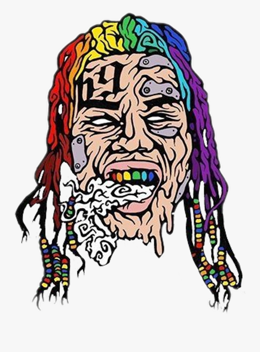 6ix9ine Sticker Clipart , Png Download - T Shirt Ghostemane, Transparent Clipart