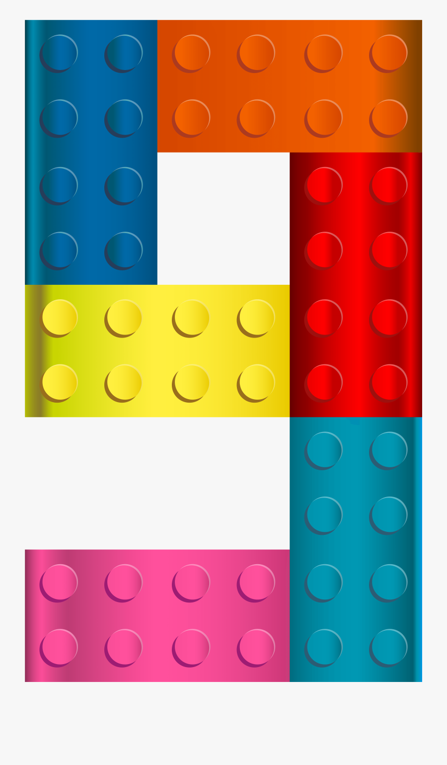 Lego Number Nine Png Transparent Clip Art Image - Numero 9 De Lego, Transparent Clipart
