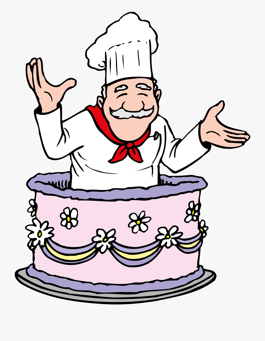 Torte Cake Cook Chef Clip Art - Chef Animados De Pasteles Png, Transparent Clipart