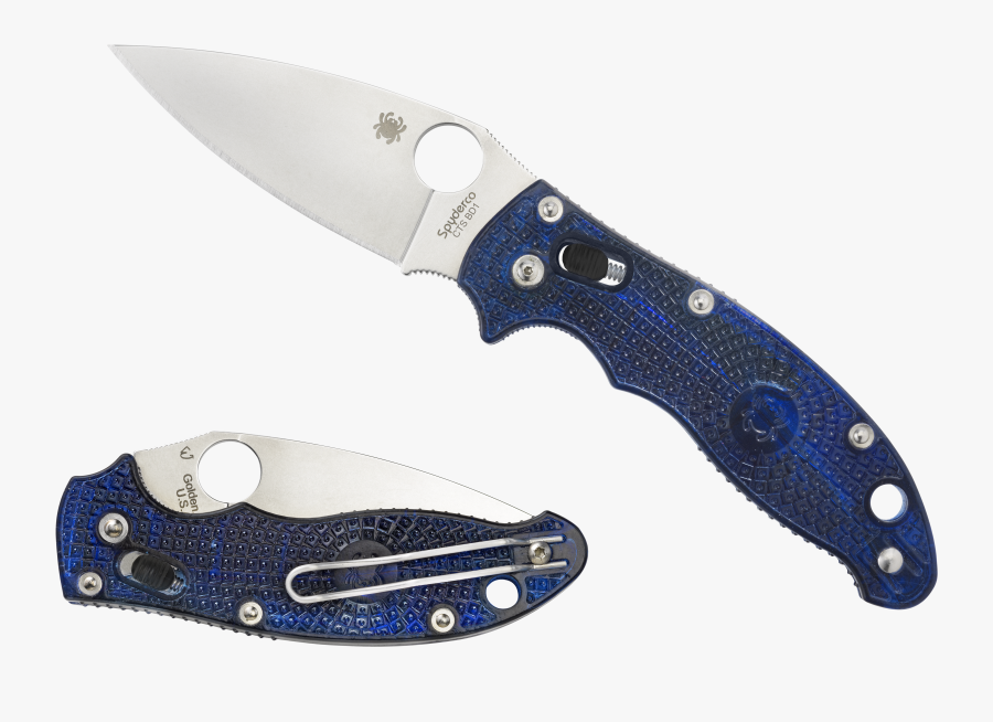 Spyderco Manix 2 Translucent Blue, Transparent Clipart