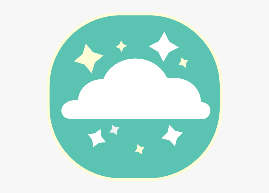 Picture Of Sparkling Cloud Showing Appeal Of Logging - Circle, Transparent Clipart