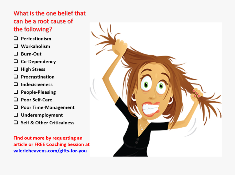 Pulling My Hair Out, Transparent Clipart