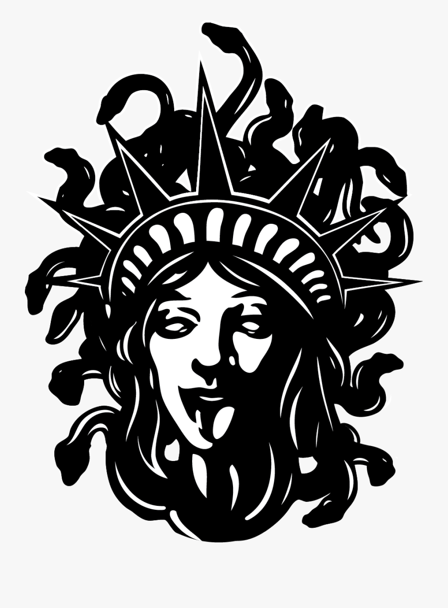 Medusa Statue Of Liberty, Transparent Clipart