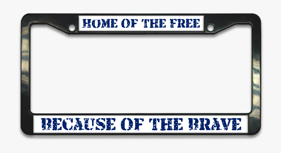 Memorial Day License Plate Frame - Electric Blue, Transparent Clipart
