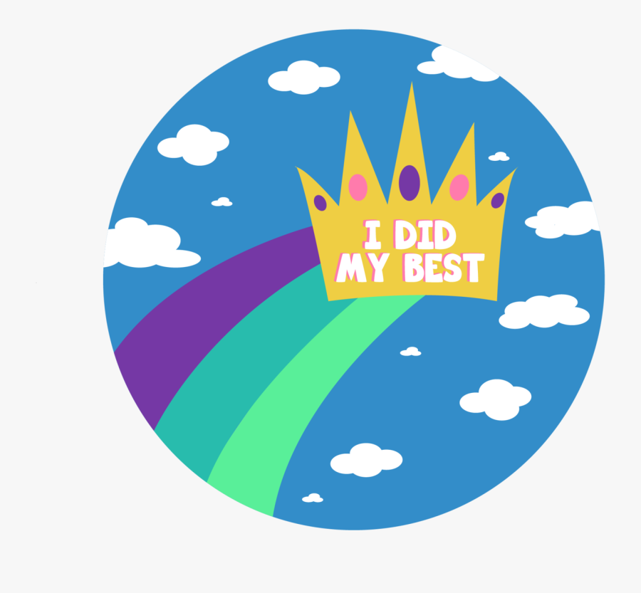 Static Version Of My First Self Care Reward Sticker - Circle, Transparent Clipart