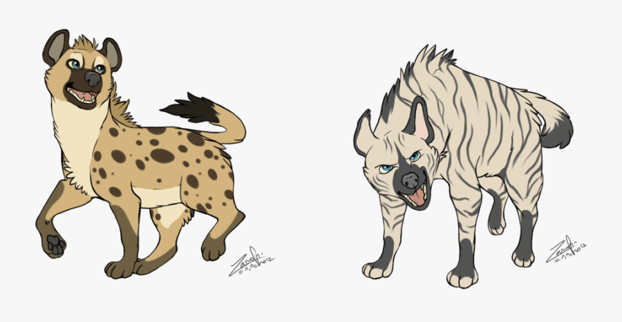 Transparent Hyenas Clipart - Drawing Striped Hyena, Transparent Clipart
