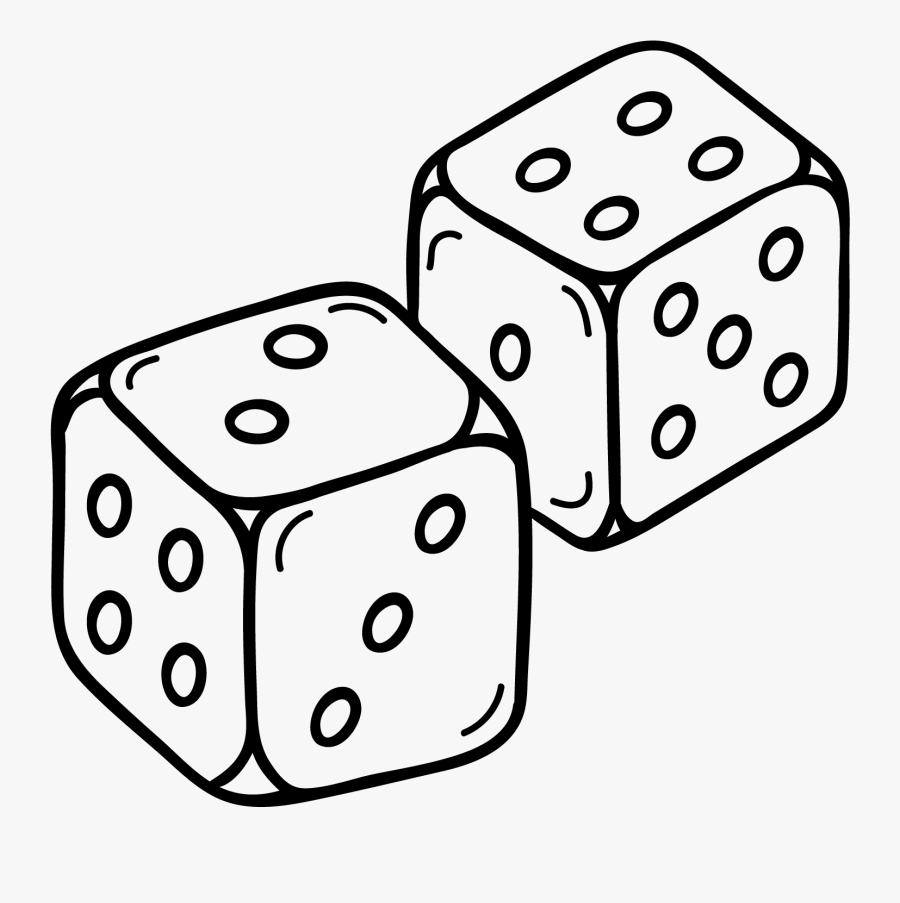 Drawing Dice Six Dot - Transparent Drawings Of Dice, Transparent Clipart