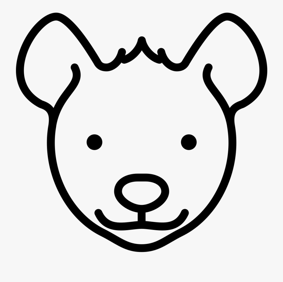 Hyena Head - Hyena Head Vector Png, Transparent Clipart