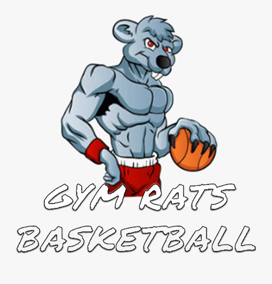 Gym Rats Basketball - Mascote Rato Vetor, Transparent Clipart