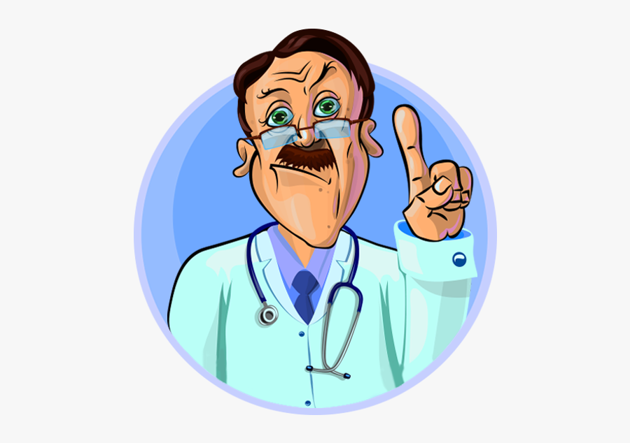Dessin Comique De Docteur, Transparent Clipart