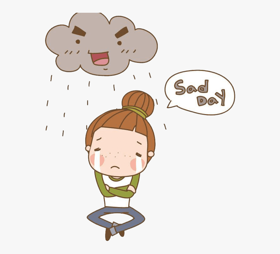 Sad Day - 우울 장애, Transparent Clipart