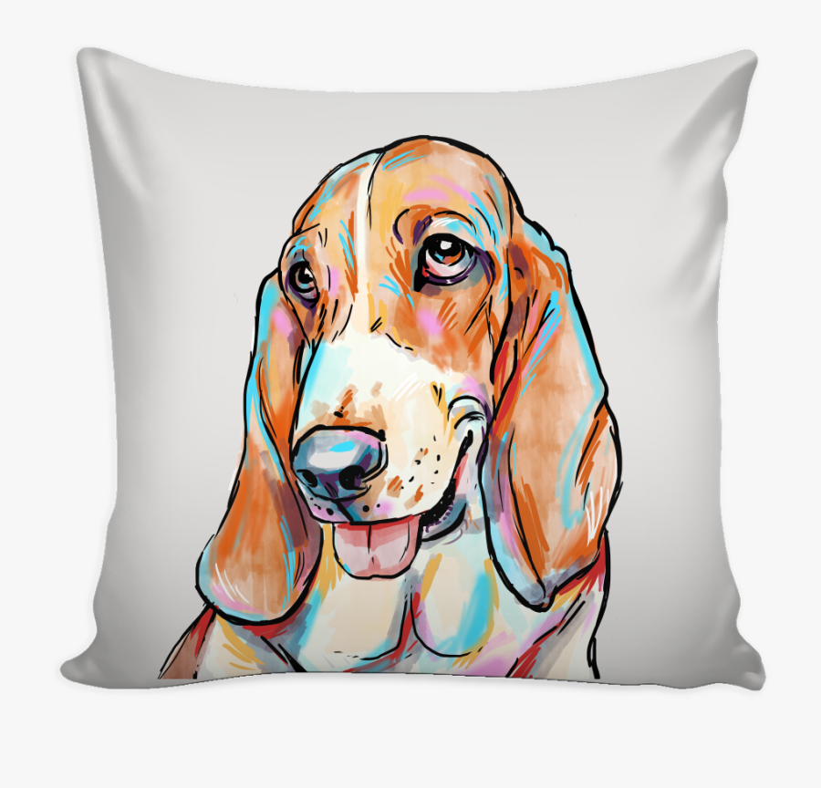 Basset Hound Pillow Cover - Basset Hound, Transparent Clipart