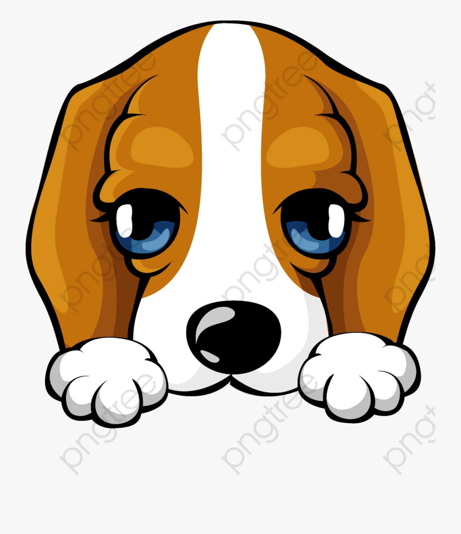 Dog Pattern Illustration Clipart - Cartoon Dog In Window, Transparent Clipart