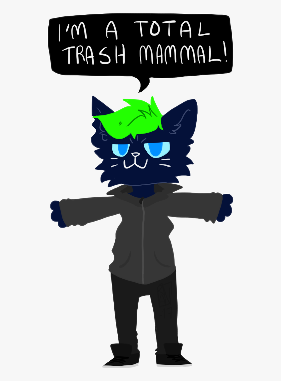 “// @therealjacksepticeye You’re A Total Trash Mammal, - Trash Mammal Night In The Woods, Transparent Clipart