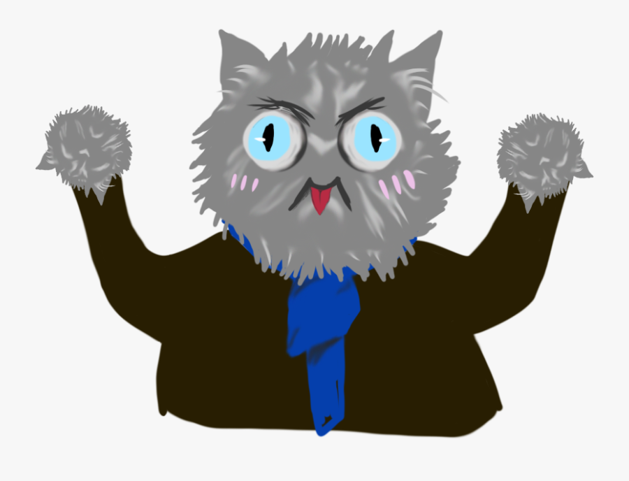 Cat Yawns, Transparent Clipart