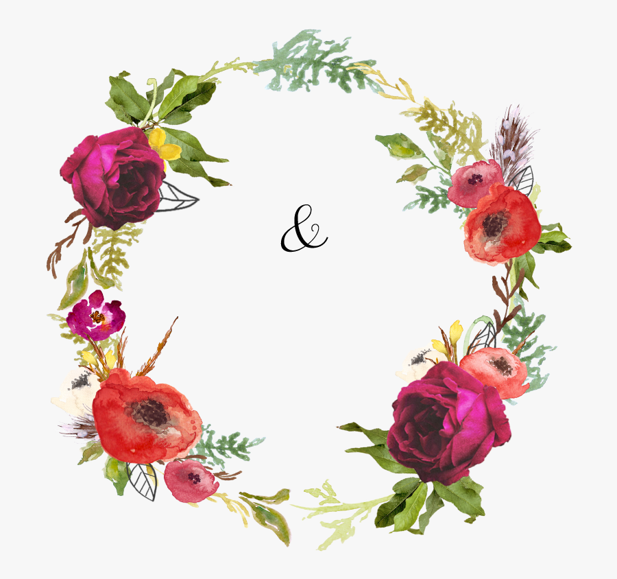 Floral Bridal Shower Clipart, Transparent Clipart