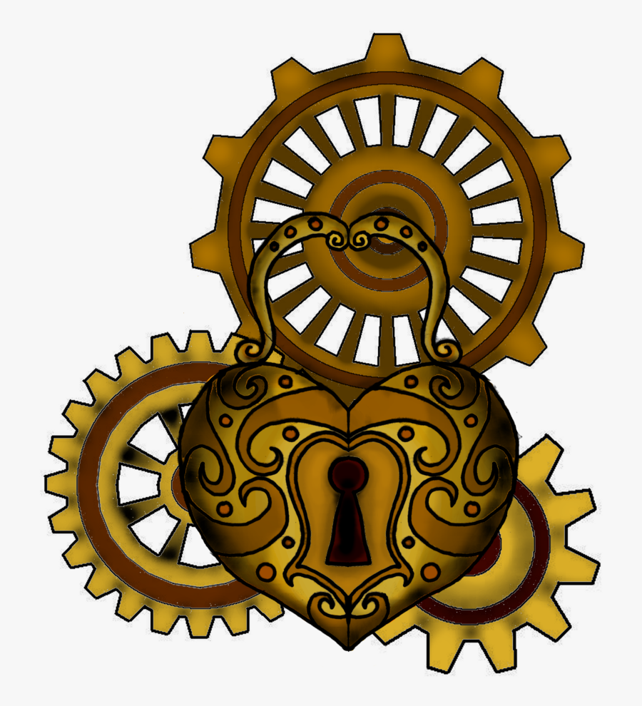 Drawing Gear Steampunk Design - Climate Neutral Certified, Transparent Clipart