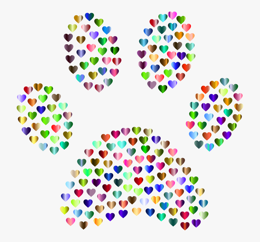 Transparent Paw Print Heart Clipart - Clip Art , Free ... Transparent Paw Print Heart Clipart - Clip Art , Free ...