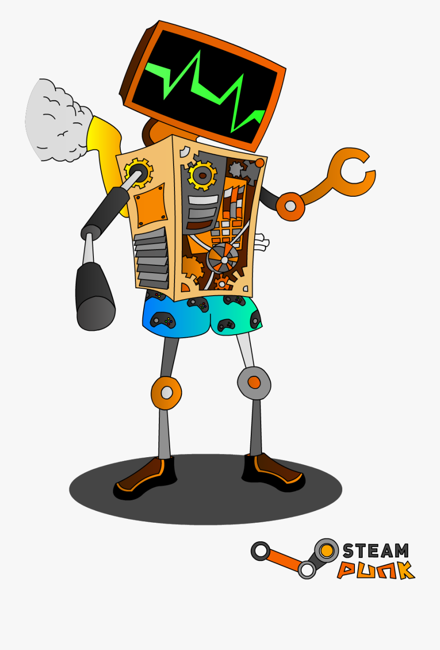 Steam Punk - Cartoon, Transparent Clipart