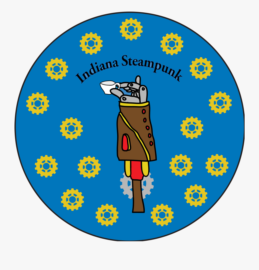 Indiana Steampunk Society Design, Transparent Clipart
