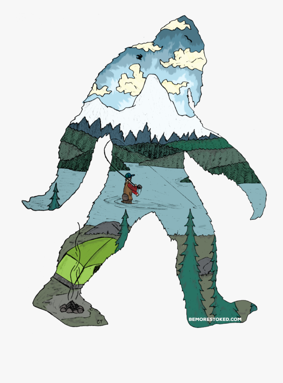 Summer Yeti Shirt Printfile Front - Illustration, Transparent Clipart