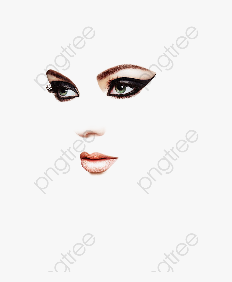 Makeup Woman Face - Woman Shadow Face Png, Transparent Clipart