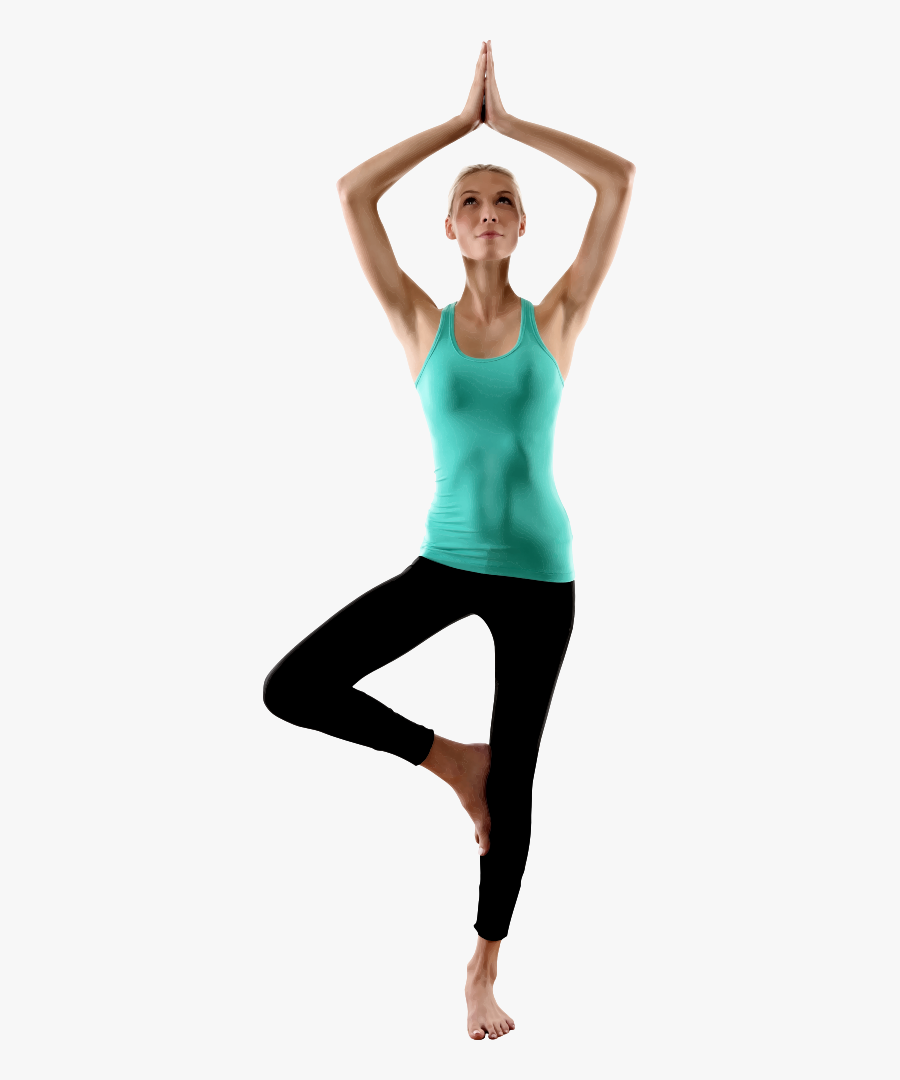 Yoga Pose - Woman In Yoga Pose, Transparent Clipart
