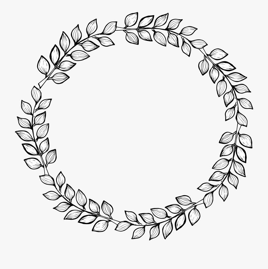Drawing Ovals Wreath - Hand Drawn Wreaths Png, Transparent Clipart