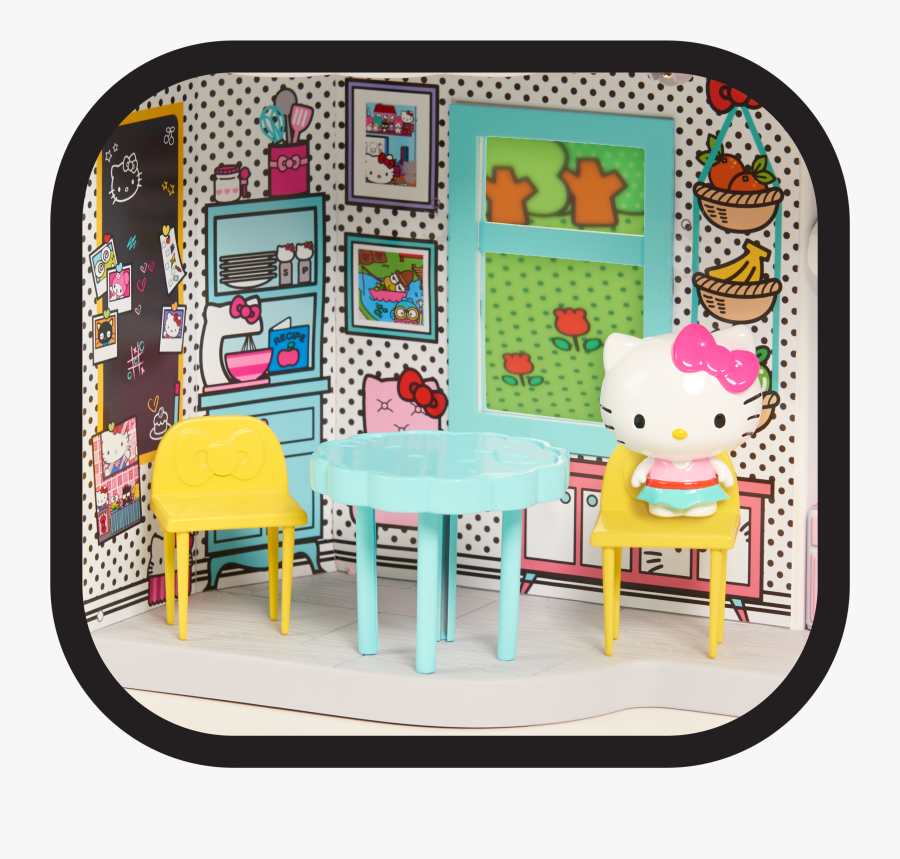 Clip Art Hello Kitty Dollhouse - Coffee Table, Transparent Clipart