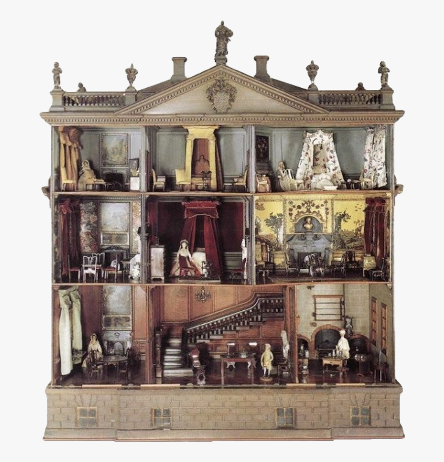 Transparent Doll House Clipart - 18th Century Dollhouse, Transparent Clipart