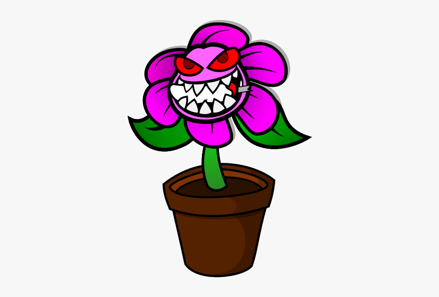 Plant Bite - Cartoon, Transparent Clipart